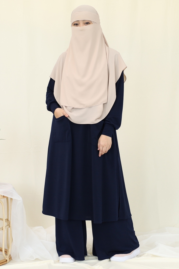 Amna Blouse - Navy Amna Blouse - Navy